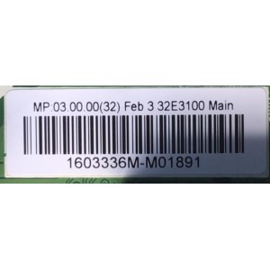 MAIN FUENTE ((COMBO)) PARA TV LG / NUMERO DE PARTE 5823-A6M69N-0P00 / 32E3100 / CTI-600 / E21887 / VER00.07 / 1603336 / 1603116 / PANEL GLD320HY (BD0-L01) REV.00 / DISPLAY'S HV320WHB-N56 / HV320WHB-N81 / MODELO 32LH500B